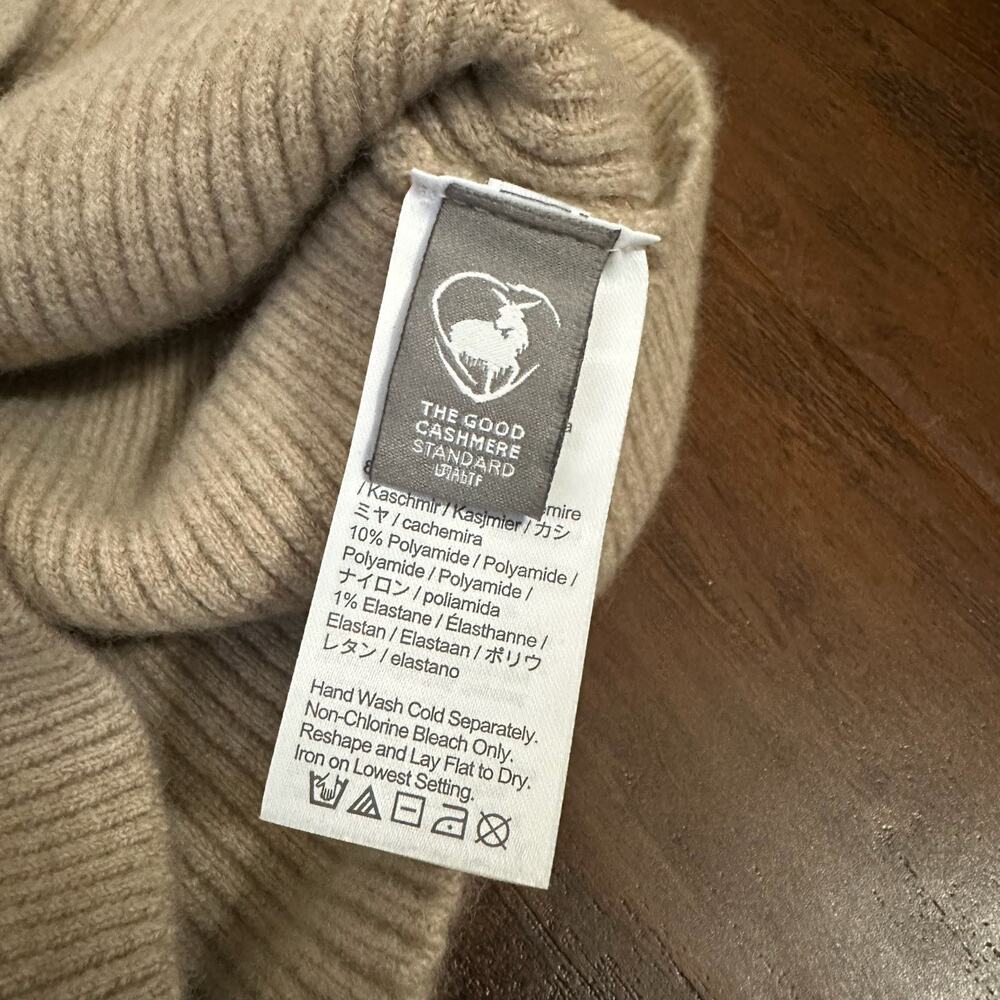 J.CREW Cropped Sweater Tank Tan Cashmere Blend Pullover Ribbed Knit - Picture 8 of 11